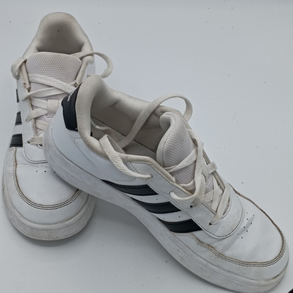 Adidas Unisex Breaknet White Black Size 5 Classic Court Sneakers